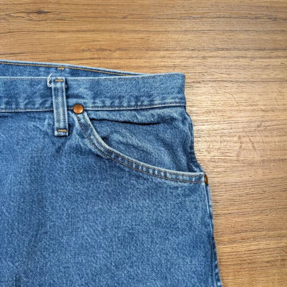 Wrangler 13MWZGK Cowboy Cut Jeans 40x30 Blue Original Fit Westerm Rigid Denim
